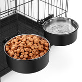 ShineMe cuenco jaula 54oz: estable para comida y bebida dentro de la jaula.