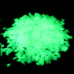 Shiny Stone gravilla luminosa amarillo-verde para jardín, decoración nocturna atractiva.