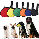 Bozal Shinylin con malla de aire ajustable para perros, respira con comodidad en paseos.