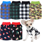 Shinylin sudadera para perros con anilla de correa, ideal para paseos seguros en frío.