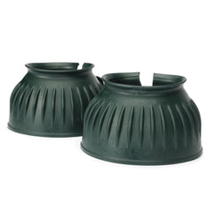 Shires botas sobrealcance verdes, par completo para caballos, protección de cascos delanteros.