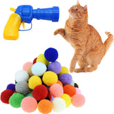 Shizhoo bolas pom pom suaves para gatitos, ideales para juego interactivo diario