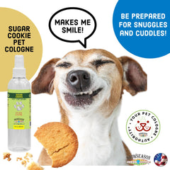 Showseason Sugar Cookie Dog Cologne rociado sobre el pelaje: aroma agradable entre baños
