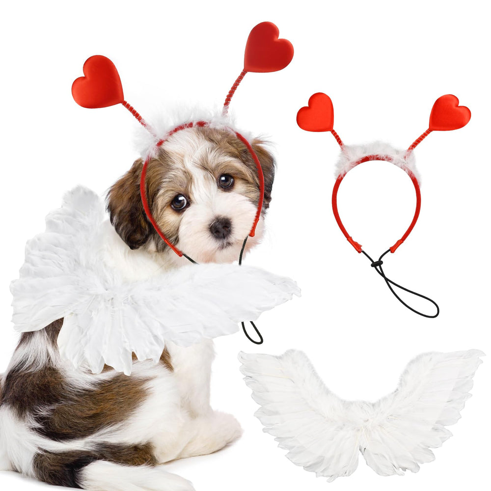ShuRung disfraz para perros con corazón, perfecto para fotos y celebraciones.