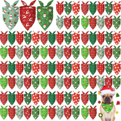 Shyyween bandana navideña para perro con Santa, ideal para fiestas y fotos.