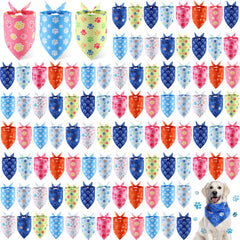 Shyyween bandanas para perros con huellas, ideales para fiestas y fotos.