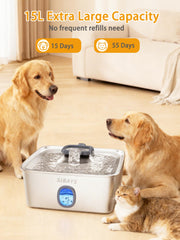 Fuente SIBAYS en acero inoxidable, higiene y agua más fresca