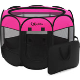 Siedihit Dog Playpen plegable, perfecta para transportar y usar en casa.