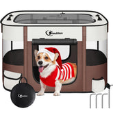 Siedihit jaula para mascotas en exterior, ideal para viajes y descanso al aire libre.