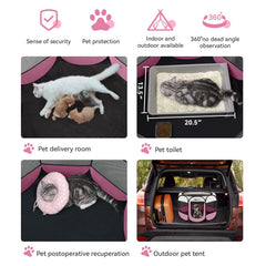 Siedihit jaula rosa con malla ventilada para interior