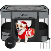 Siedihit Playpen para perro con acceso de 360 grados, ideal para viajar