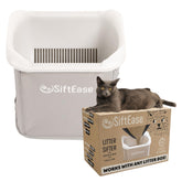 SiftEase tamiz arena para gatos facilita la limpieza y reduce desorden.