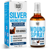 SILVER GRADE spray de heridas para caballos, rociado suave en área afectada