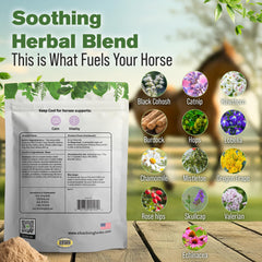 Mantener la calma Silver Lining Herbs, cuchara de medición para dosis precisas.
