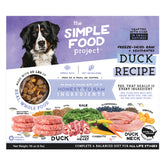 Simple Food Project pato receta liofilizado para perros, opción completa para alimentación diaria.