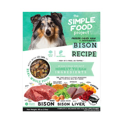 Simple Food Project bison, bolsa de comida; opción asequible para perros.