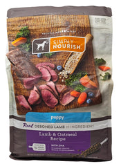 SIMPLY NOURISH cachorros croquetas de cordero y avena en bolsa de 5 libras
