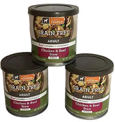Simply Nourish latas 10 oz sin granos para perros adultos.
