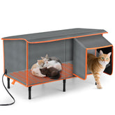 Casa para gatos SIWA MARY con calefacción, refugio cálido exterior