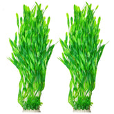 SIYIPURR plantas acuario 66 cm – dos piezas verdes, decoración duradera