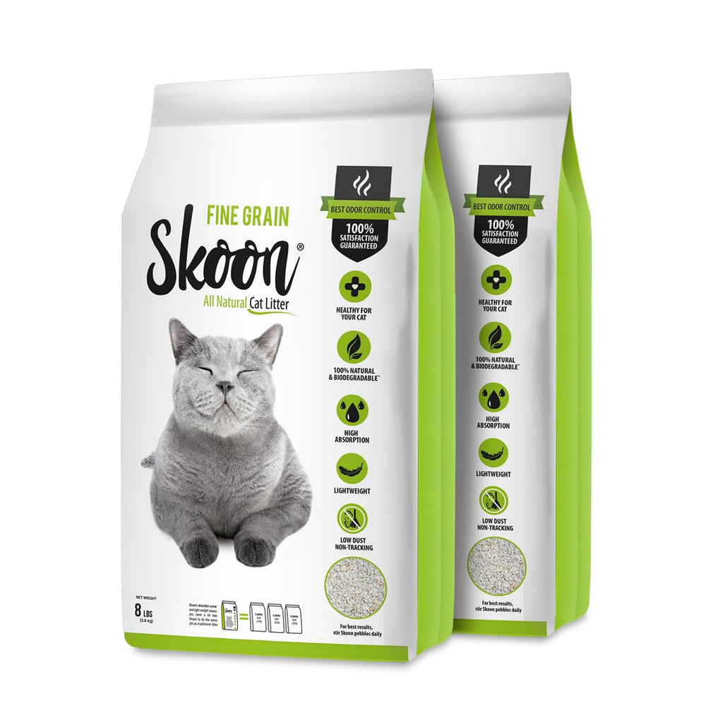 Skoon arena grano fino: sensación tradicional para gatos y gatitos con patas sensibles.