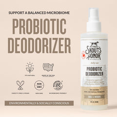 SKOUT'S HONOR desodorante probítico muestra aceite de aguacate para hidratación suave.