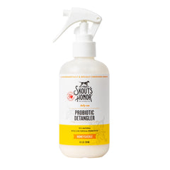 Detangler SKOUT'S HONOR, botella-aguacate para pelaje suave y brillante.