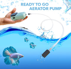 Skywin aireador USB recargable para transporte de peces: mantiene peces estables.