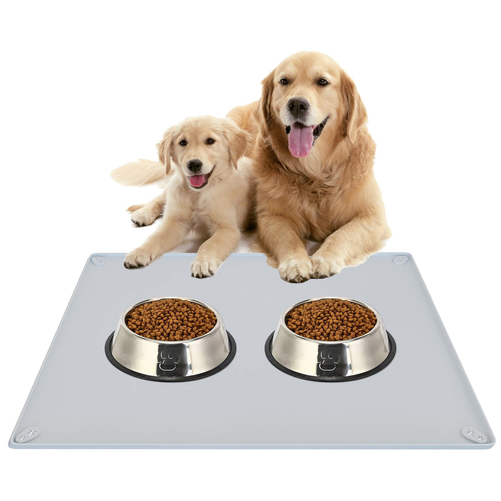 Skywin TidyFriend: alfombrilla para comida de perros 30x23, protege el suelo.