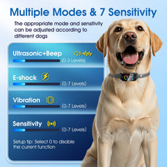 Collar ultrasonico SLAYKAM para perros pequeños, prevención precisa del ladrido.