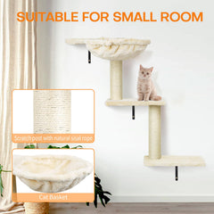 SLFYFC perchas-gato-en-madera, proporciona lugares de descanso seguros.