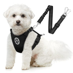 SlowTon arnés cinturón para perros con malla transpirable, ideal para viajes seguros en coche