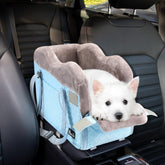SlowTon asiento consola para perro en coche compacto, viajes seguros