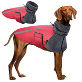 SlowTon capa-perro-invierno-cuello-alto mantiene el cuello cálido en paseos fríos