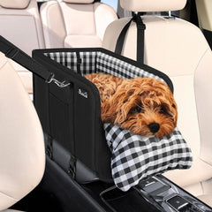 SlowTon consola-perro-coche: asiento estable para viajes con mascota.