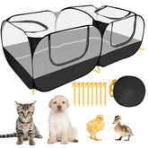 SlowTon corral para mascotas pequeñas con fondo desmontable, ideal para uso al aire libre
