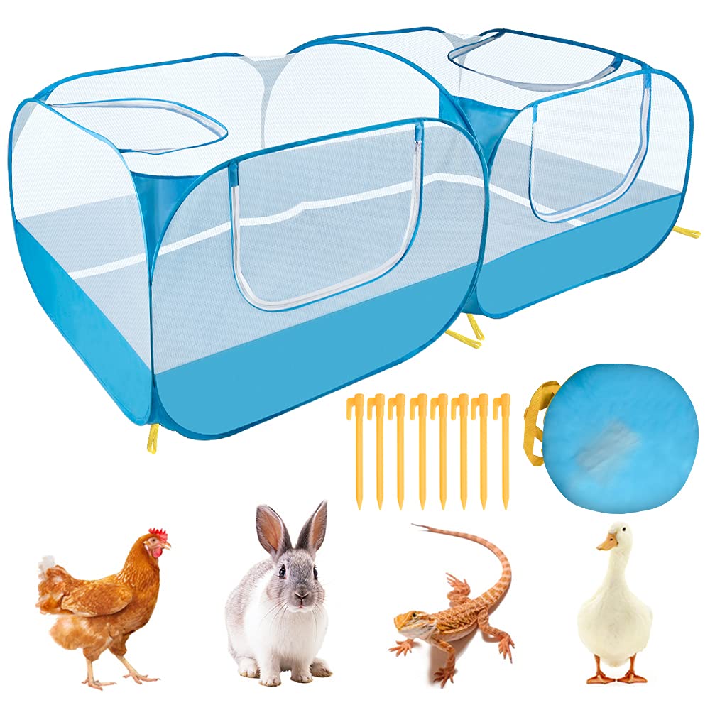 SlowTon jaula de animales pequeños, portátil para exterior, ideal para viajar con tu mascota