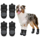 SlowTon Zapatillas para perros con protección de patas durante paseos seguros