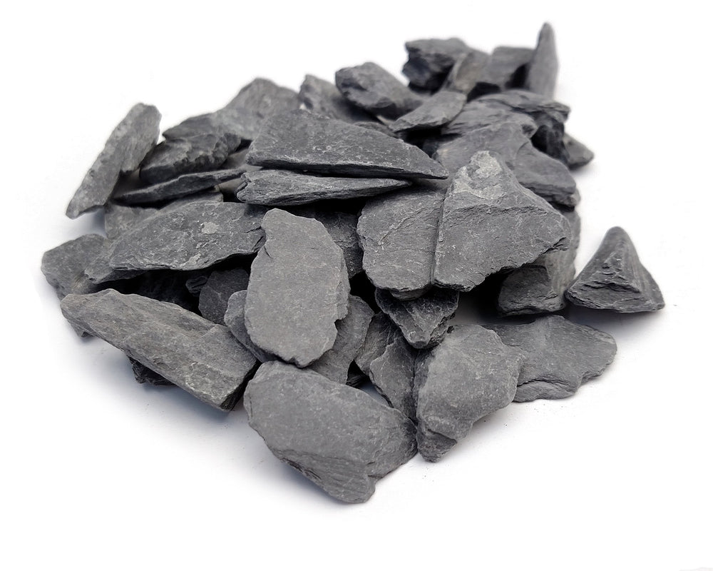 Small World Slate Stone: piedra natural de 1-2 pulgadas para dioramas y acuarios.
