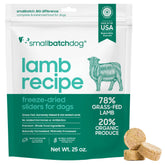 smallbatch: trozos de cordero liofilizados para perros activos, proteína de alta calidad.