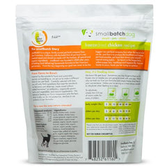 Smallbatch Pets ingredientes orgánicos con zanahorias y batata dulce