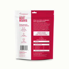 Sin conservantes, corazón de res smallbatch Pets, ideal para entrenamiento.