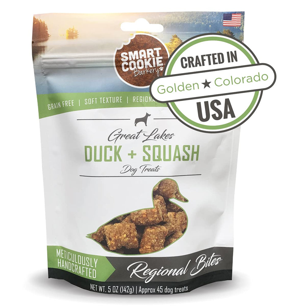 Smart Cookie: bolsa premios blandos pato y calabaza para entrenamiento canino.