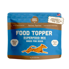 Smart Cookie salmón real sobre la comida para perros, sabor y nutrientes.