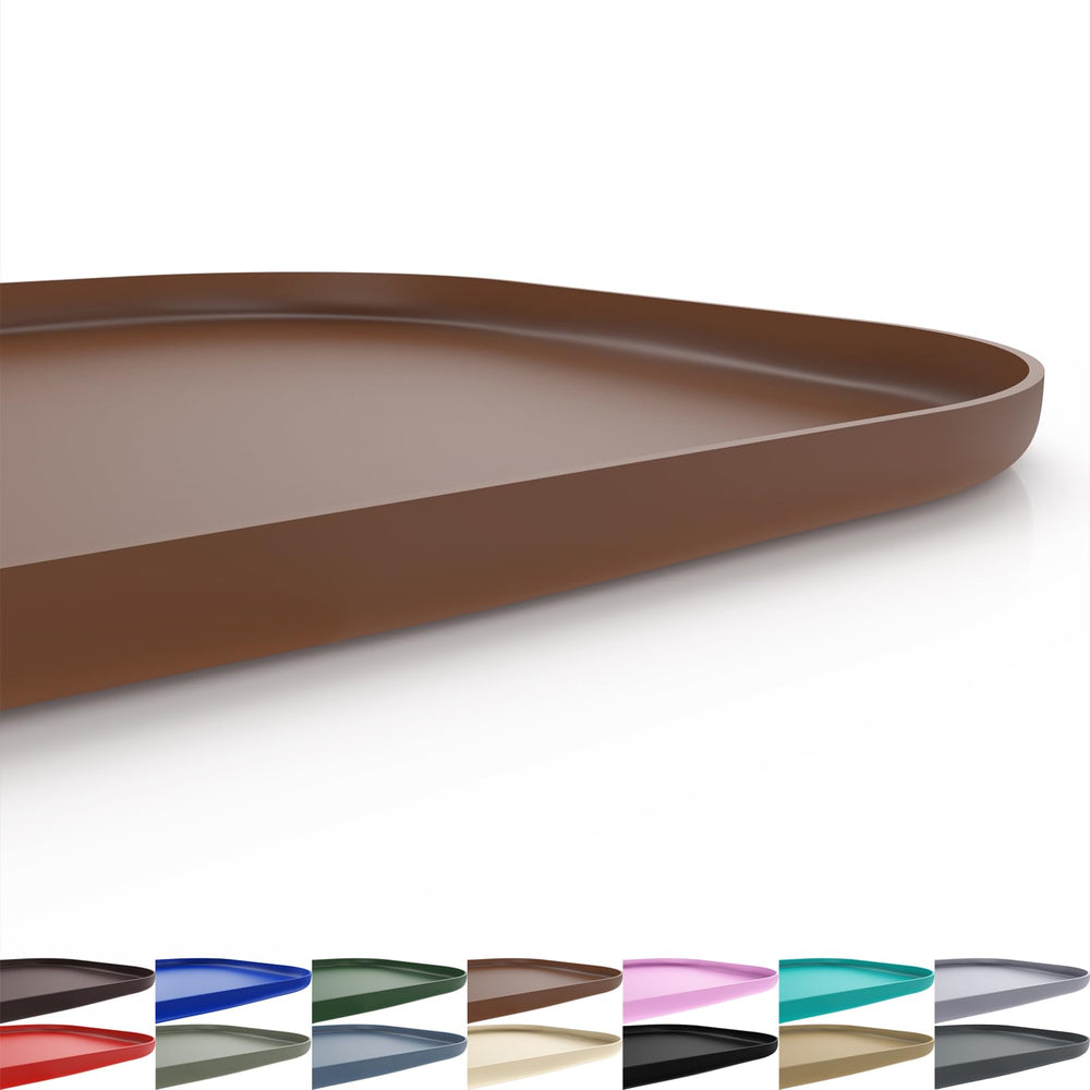 SMILOOL mantel para mascotas con borde alto, ayuda a contener comida y agua.