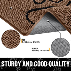 Smiry Alfombrilla absorbente atrapa suciedad y humedad.