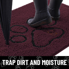 Smiry alfombrilla absorbente atrapa suciedad para entradas limpias.