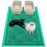 Smiry alfombra para arena gatos 47x32 atrapa arena y evita manchas.