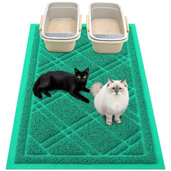 Smiry alfombra para arena gatos 47x32 atrapa arena y evita manchas.