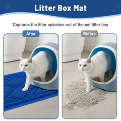 Alfombra Smiry para arenero ofrece confort y durabilidad para las patas del gato.